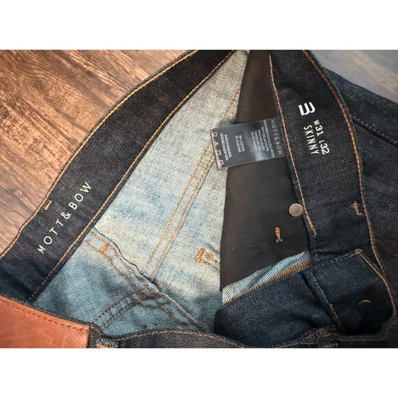 Men's Skinny Jeans - Dark Blue - Picture 2 of 8